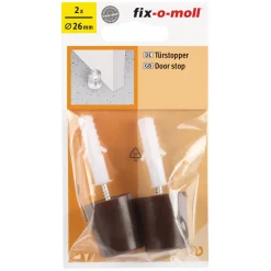Türstopper mit Schraube 2,6 cm braun 2 Stück ^ Suki Hot
