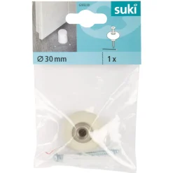 Türstopper mit Schraube Metall 3 cm weiß ^ Suki Discount