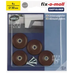 Universalgleiter Easy Glider mit Schraube Durchmesser cm braun 4 Stück ^ Suki Discount