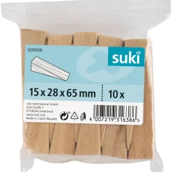 Unterlegkeil 6,5 x 2,8 x 1,5 cm buche 10 Stück ^ Suki Best
