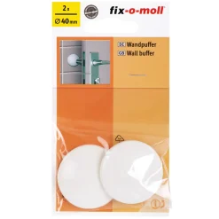 Wandpuffer-Set klebend 4 cm weiß 2 Stück ^ Suki Outlet