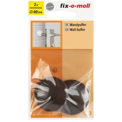 Wandpuffer-Set klebend 4 cm braun 2 Stück ^ Suki