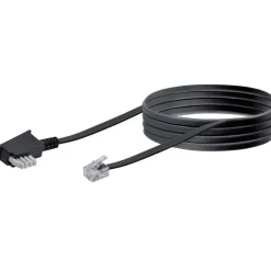 Telefon-Anschlussleitung 6m sw ^ Schwaiger Sale