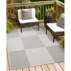 Teppich Arizona 160x230cm kariert grau972-18 ^ andiamo Clearance