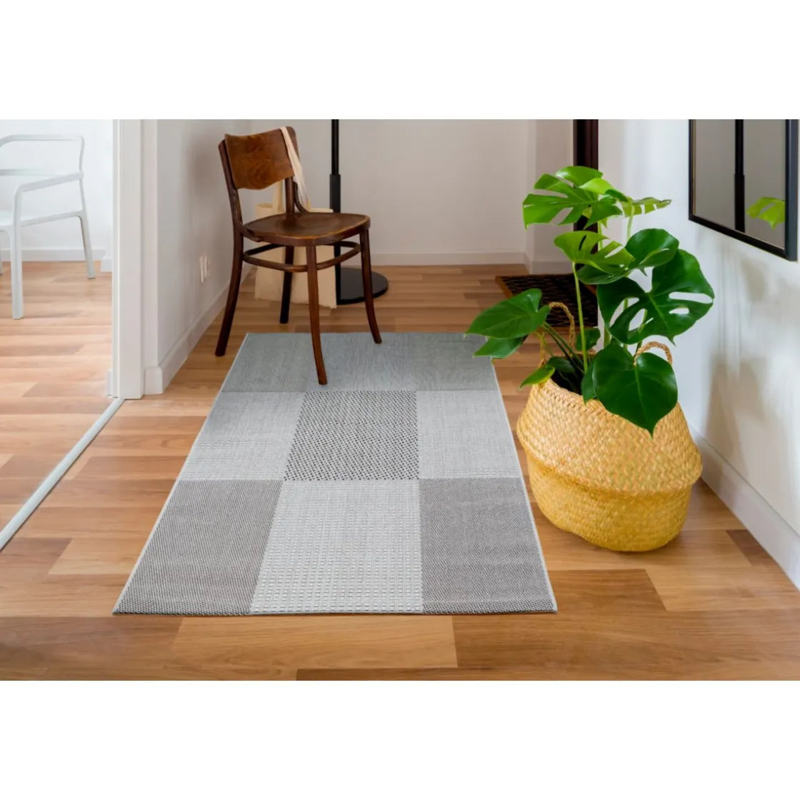Teppich Arizona 160x230cm kariert grau972-18 ^ andiamo Clearance
