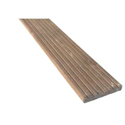 Terrassendiele Bangkirai genutet/geriffelt 274 x 14,5 x 2,1 cm ^ Hot