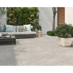 Terrassenplatte Travertine silver ca. 60 x 90 x 2 cm ^ New