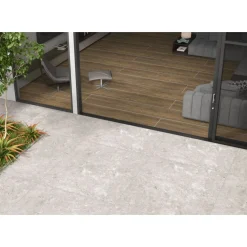 Terrassenplatte Travertine silver ca. 80 x 80 x 2 cm ^ Clearance