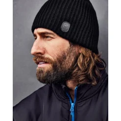 Strickmütze schwarz azur One Size ^ Terrax Workwear Best