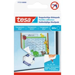 Doppelseitige Klebepads transparent 60 Stück ^ Tesa Sale