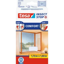 Fliegengitter Comfort 170 x 180 cm weiß für Fenster inkl Klettband ^ Tesa