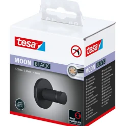 Handtuchhaken Moon mattschwarz ^ Tesa Best