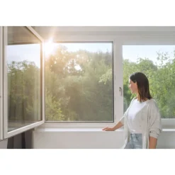 IS Pollen- & Insektengitter für Fenster, anthrazit, 1,3x1,5m ^ Tesa Best