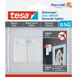 Klebenagel für Tapete und Putz 2 Stück Traglast 2 x 0,5 kg ^ Tesa Hot