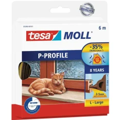 moll P-Profil 6mx9 mm 2-5 mm Large Braun ^ Tesa Online