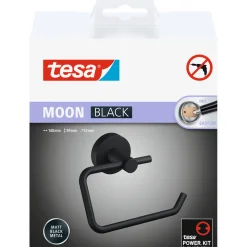Papierrollenhalter Moon mattschwarz ^ Tesa New