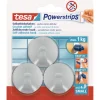 Powerstrips Haken Small rund chrom 3 Stück ^ Tesa Outlet