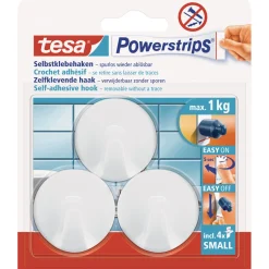 Powerstrips Haken Small rund weiß 3 Stück ^ Tesa Best