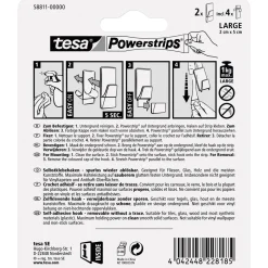 Powerstrips transparent weiss ^ Tesa Sale