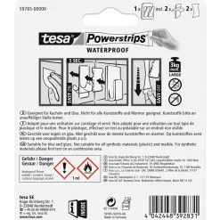 Powerstrips Waterproof Duo Haken Metall und Plastik ^ Tesa Sale