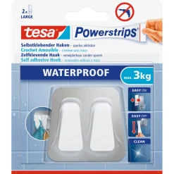 Powerstrips Waterproof Duo Haken Metall und Plastik ^ Tesa Sale