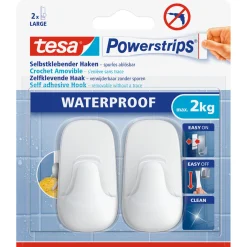 Powerstrips Waterproof Haken Large Plastik weiss ^ Tesa Sale