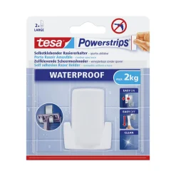 Powerstrips, Waterproof, für Rasierhalter, weiß ^ Tesa New