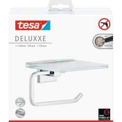 Toilettenrollenhalter mit Ablage Deluxxe ^ Tesa Best
