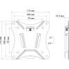 Tilt 1 TV-Wandhalter 33-74cmNeigbar, max. 25kg ^ Schwaiger