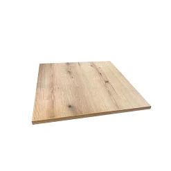 Tischplatte Küsteneiche 65 x 65 x 2,7 cm ^