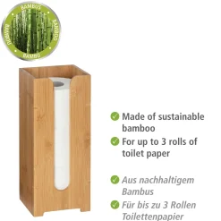 Toiletten-Ersatzrollenhalt. Mod.Bambusa ^ Wenko Clearance
