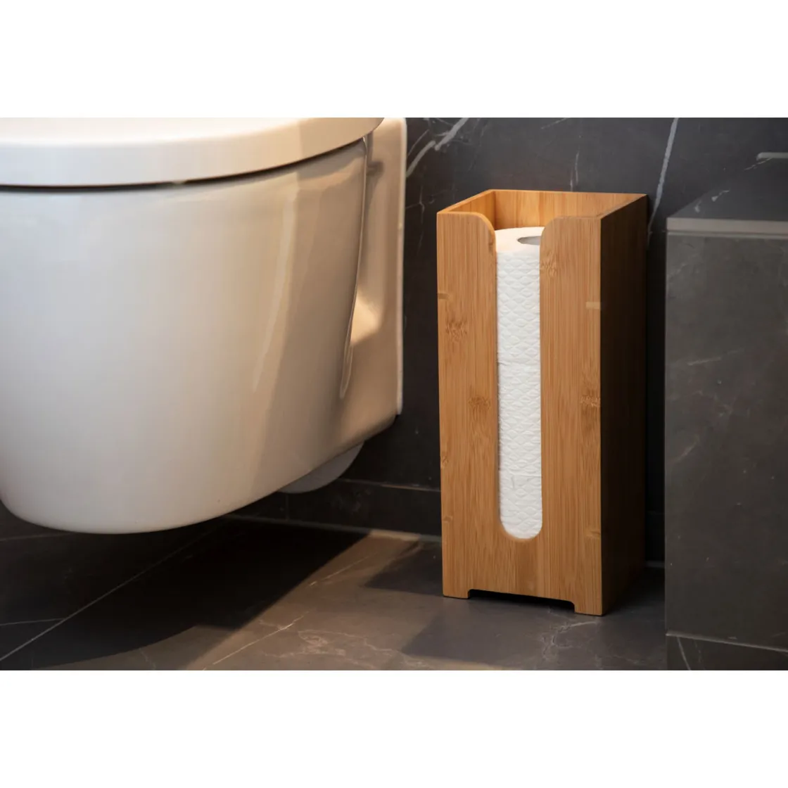 Toiletten-Ersatzrollenhalt. Mod.Bambusa ^ Wenko Clearance