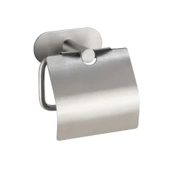 Toilettenpapierhalter mit Deckel OreaMatt Turbo-Lock Edelstahl ^ Wenko New