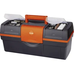 Werkzeugkoffer Magnus Classic 22-33 Plus mit Sortierkästen schwarz-orange ^ Tood Clearance