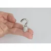 Topfmagnet Neodym mit Schraubhaken M5 Ø 15 x 38 mm, silber ^ Hot