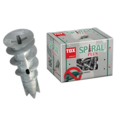 Gipskartondübel Spiral Plus mit Schrauben 37-4 50 Stück ^ TOX Outlet