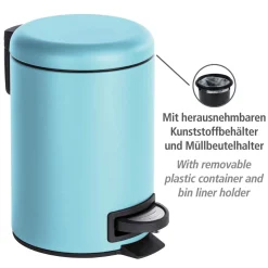 Treteimer Mod. Leman , blau 3 ltr. ^ Wenko Online