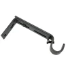 Träger Metall Memphis 1lfg. 10-14cm schwarz ^ Gardinia Hot