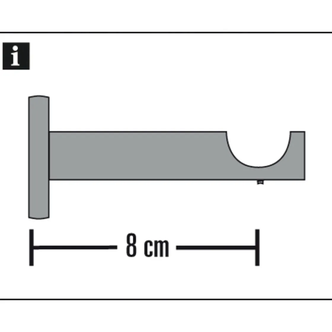 Träger Windsor 1lfg offen 25mm edel. opt ^ Gardinia Sale