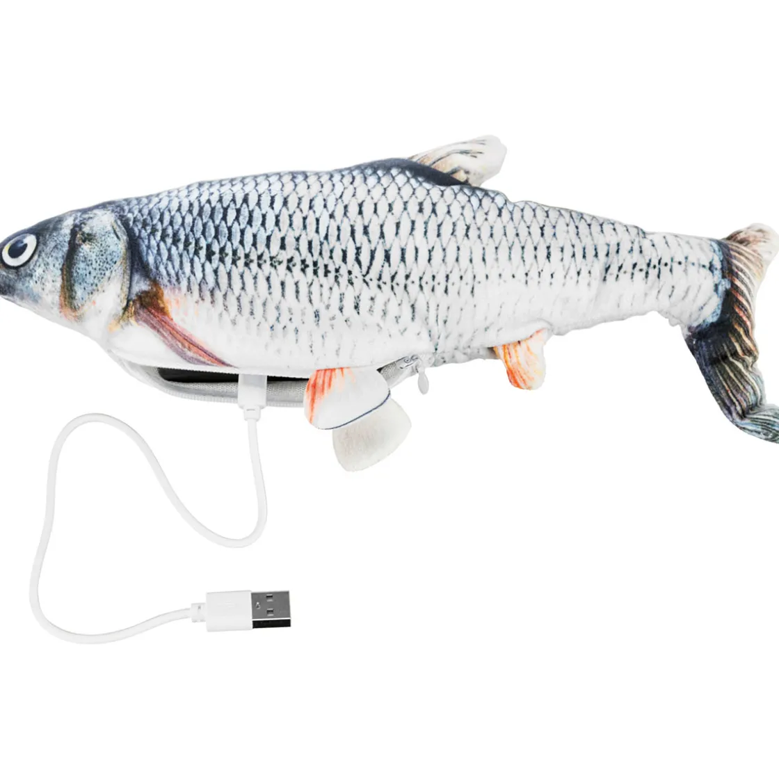 Zappelfisch mit Katzenminze 30 cm ^ Trixie Hot