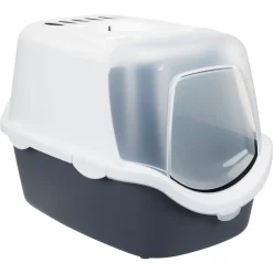 Trix Katzentoilette Vico Open Top40x40x56cm blaugrau/weiss ^ Trixie Outlet