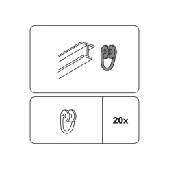 T-Rollring für T-Schiene ^ Gardinia Sale