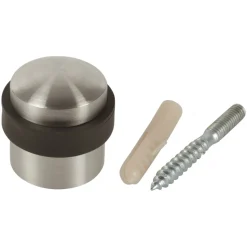 Türstopper mit Schraube und Dübel Edelstahl gebürstet Höhe 30 cm ^ Discount