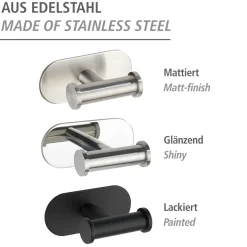 Turbo-Loc Wandhaken Duo Orea Shine Edels ^ Wenko Clearance