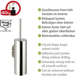 Turbo-Loc WC-Garnitur geschl. OreaShine ^ Wenko Hot