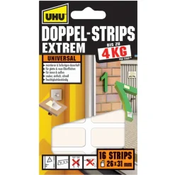 Doppelstrips extrem 16 St. ^ UHU Discount