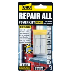Zwei-Komponenten-Klebstoff repair all powerkitt minis 6 x 5 g ^ UHU Hot