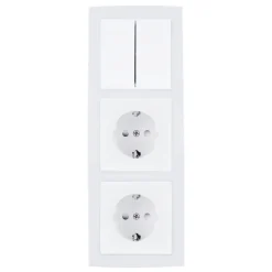 Abdeckrahmen 3-fach ultraweiß Imola ^ Unitec Discount