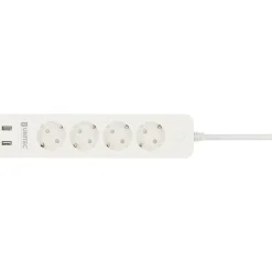 WIFI Steckdosenleiste Smart 4fach inkl 2xUSB weiß ^ Unitec