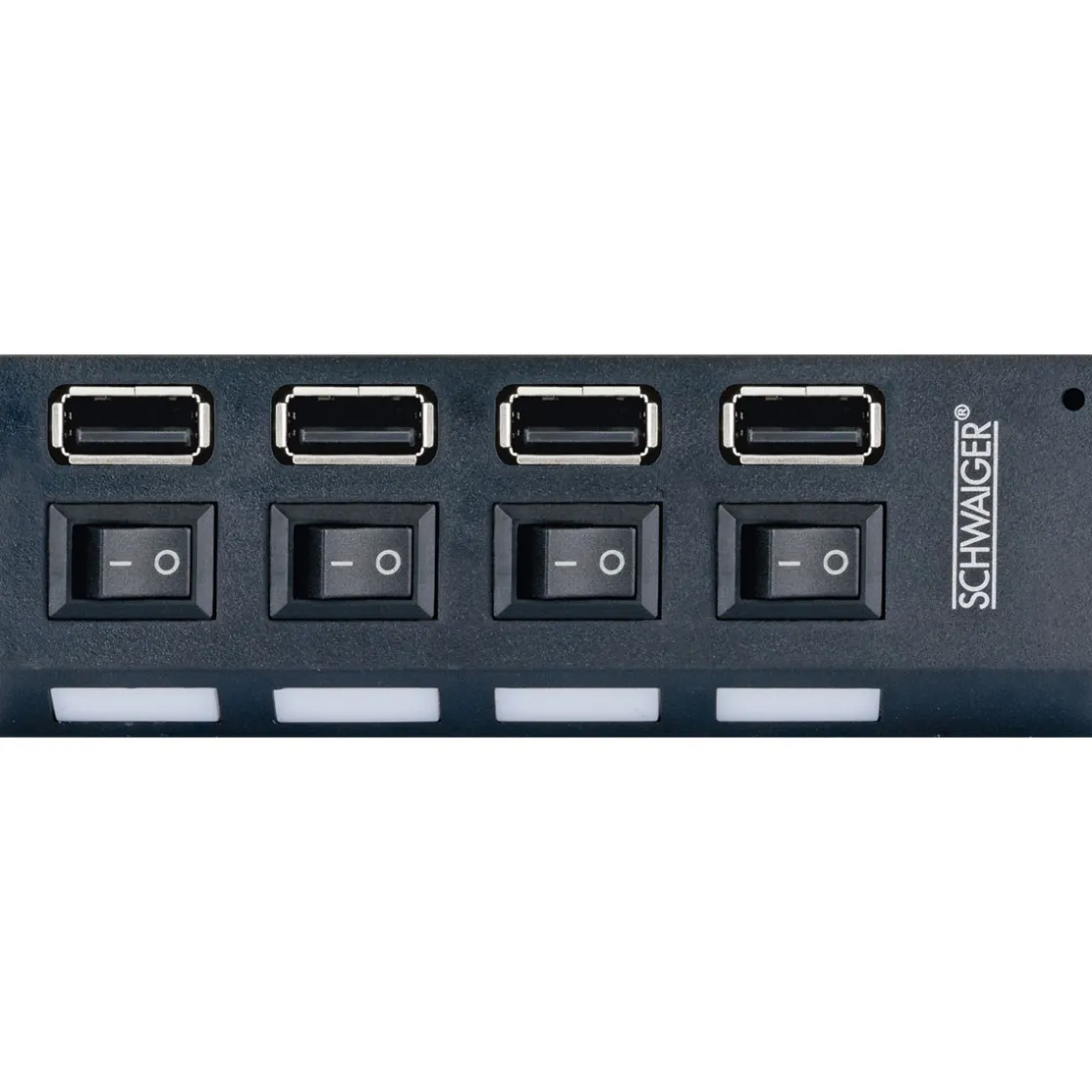 USB 2.0 HUB 4fach schwarz ^ Schwaiger Sale